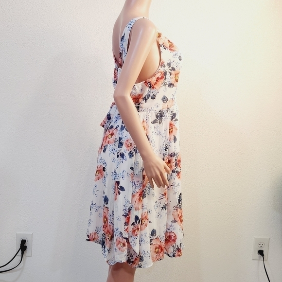 Torrid Floral Print Crinkled Chiffon Tank Dress Sz 2X - Picture 13 of 16